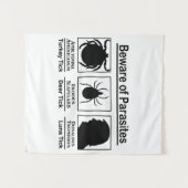 Donald Trump Beware van parasieten Wandkleed (Voorkant (horizontaal))