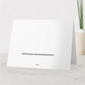 DONALD TRUMP BIRTHDAY CHOCOLATE CAKE 5X7 KAARTEN (Achterkant)