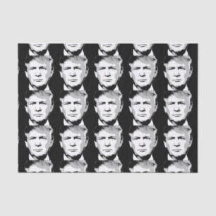 DONALD TRUMP BLOCK DESIGN TISSUEPAPIER