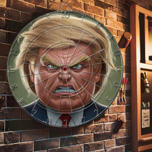Donald Trump boos gezicht Dartbord