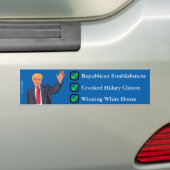 Donald Trump Bumpersticker (Op auto)