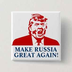Donald Trump Button "MAKE RUSLAND GRETA OPNIEUW!"