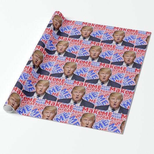 Donald Trump Cadeaupapier (Uitgerold)