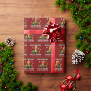 Donald Trump Cadeauverpakking, maak Kerstmis weer  Cadeaupapier