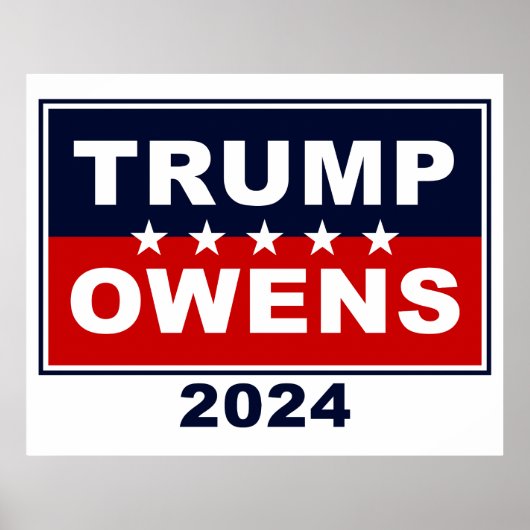 Donald Trump & Candace Owens 2024 President van de Poster (Voorkant)