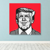 DONALD TRUMP CANVAS AFDRUK (Insitu (Houten vloer))