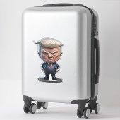 Donald Trump Caricature Sticker (Koffer)