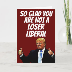 DONALD TRUMP CARTE D'ACCUEIL AMUSANTE POUR ANNIVER