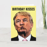 DONALD TRUMP CARTES D'ANNIVERSAIRE FUNNY<br><div class="desc">L'ANNIVERSAIRE DE DONALD TRUMP KISSE DES CARTES DE RECONNAISSANCE. LITS INTÉRIEURS : ESPÉREZ QUE VOTRE ANNIVERSAIRE EST TRÈS IMMENSE.</div>