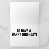 DONALD TRUMP CARTES D'ANNIVERSAIRE FUNNY, ONCLE SA (Intérieur)