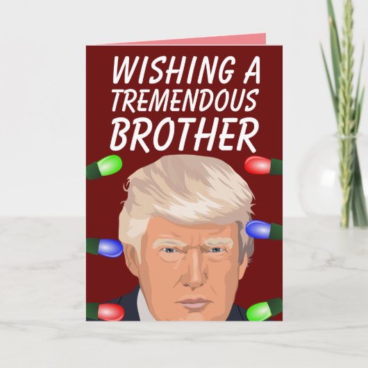 DONALD TRUMP CARTES DE NOËL BEAU FRÈRE (Devant)
