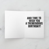 DONALD TRUMP CARTES DE SALUT D'ANNIVERSAIRE (Intérieur)