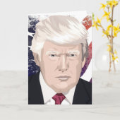 DONALD TRUMP CARTES PATRIOTIQUES D'ANNIVERSAIRE (Fleur jaune)