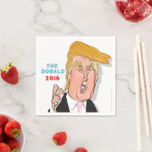 Donald Trump Cartoon papieren servetten (Insitu)