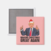 DONALD TRUMP CHRISTMAS MAGNETS (Recto/Verso)