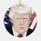 DONALD TRUMP CHRISTMAS ORNAMENT (Achterkant)