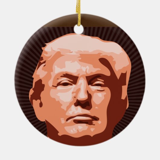 DONALD TRUMP CHRISTMAS ORNAMENT (Achterkant)