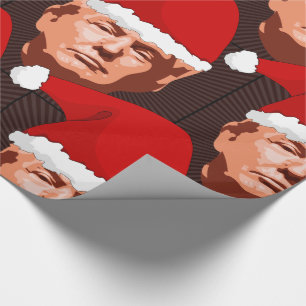 DONALD TRUMP CHRISTMAS SANTA Wrapping Paper Cadeaupapier