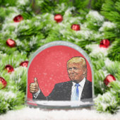 DONALD TRUMP CHRISTMAS SNOW GLOBE (Noël)