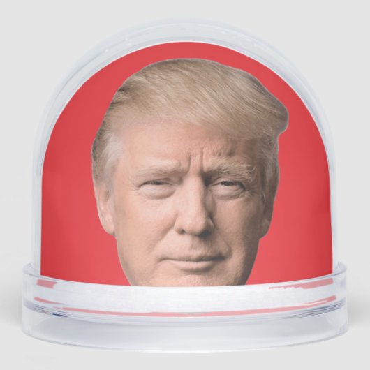 DONALD TRUMP CHRISTMAS SNOW GLOBE SNEEUWBOL (Voorkant)