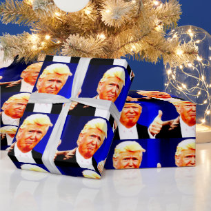 DONALD TRUMP CHRISTMAS Wrapping Paper Cadeaupapier