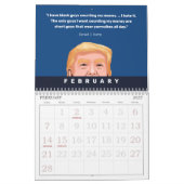 DONALD TRUMP CITEERT 2025 KALENDER (Feb 2027)
