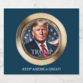 Donald Trump Classy Gold Champagne Sparkling Wijnetiket (Enkel label)