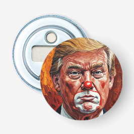 donald trump clown button flesopener