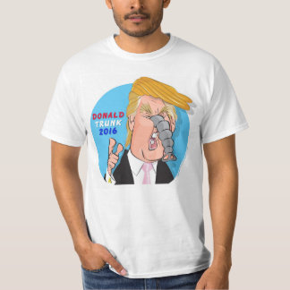 Donald Trump Comic Cartoon Tshirt met boomstam