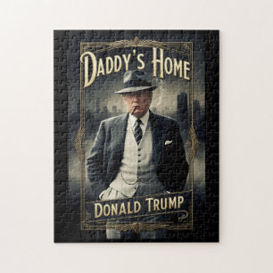 Donald Trump Daddy's Home Funny MAGA Film Poster Legpuzzel