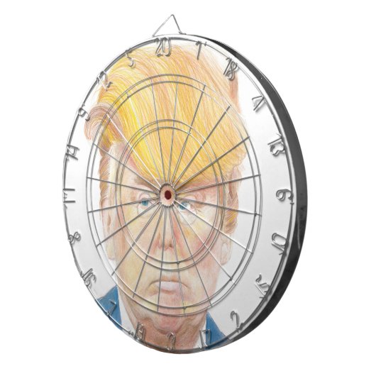 Donald Trump dartboard Dartbord (Voorkant Rechts)