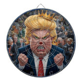 Donald Trump De Koning van Darts Dartbord (Voorkant)