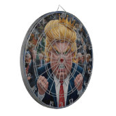 Donald Trump De Koning van Darts Dartbord (Voorkant Links)
