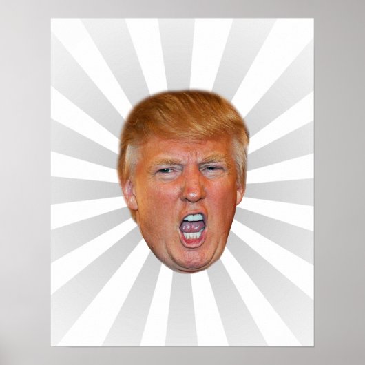 Donald Trump drijvende kop Poster (Voorkant)