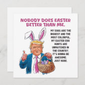 Donald Trump Easter Feestdagenkaart (Voorkant / Achterkant)