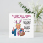 Donald Trump Easter Feestdagenkaart (Staand voorkant)