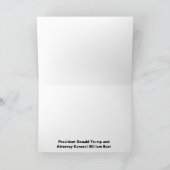 Donald Trump en AG William Barr Kaart (Binnen)