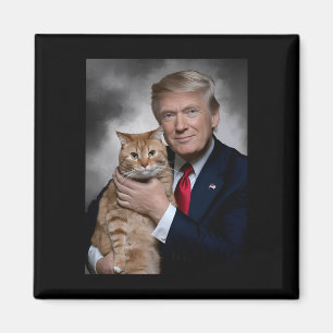 Donald Trump En Kat Grappig Trump En Kat Magneet