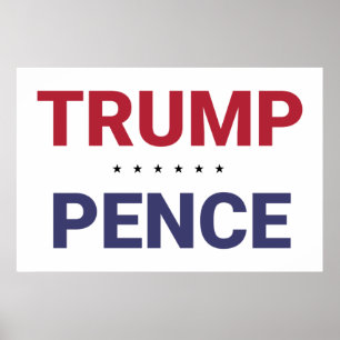 Donald Trump en Mike Pence (2020 US-verkiezingen) Poster