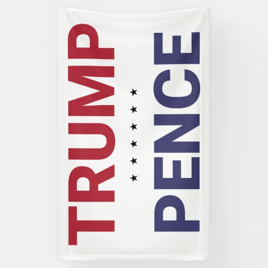 Donald Trump en Mike Pence (2020 US-verkiezingen) Spandoek (Verticaal)