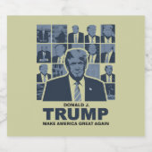 DONALD TRUMP ERA BIER ETIKET (Enkel label)