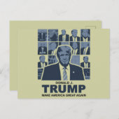 DONALD TRUMP ERA BRIEFKAART (Voorkant / Achterkant)