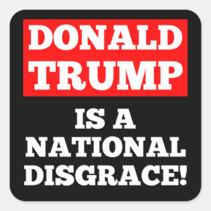 Donald Trump est un autocollant national de noir
