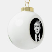 Donald Trump Face Keramische Bal Ornament (Links)