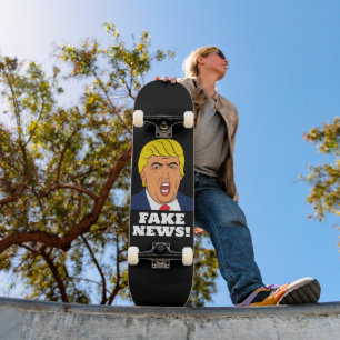 DONALD TRUMP "FAKE NEWS!" GRAPPIGE SKATEBOARDS