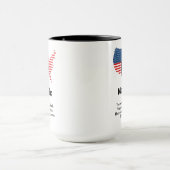 Donald Trump Fathers Day Add Name Funny Large Mok (Midden)