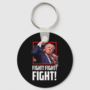 Donald Trump Fight Fighters-aanhangers AM Sleutelhanger