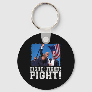 Donald Trump Fight Fighters-aanhangers AM Sleutelhanger