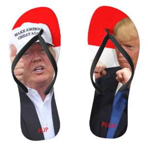 DONALD TRUMP:  FLIP-STROOM TEENSLIPPERS
