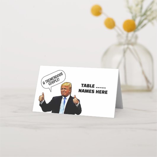 DONALD TRUMP FOLDED PLACE CARDS (Voorkant)